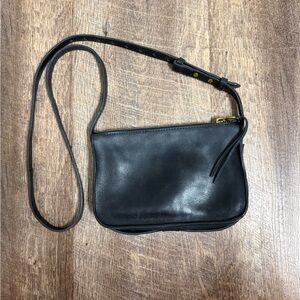 Elegant Black Leather Crossbody Bag
